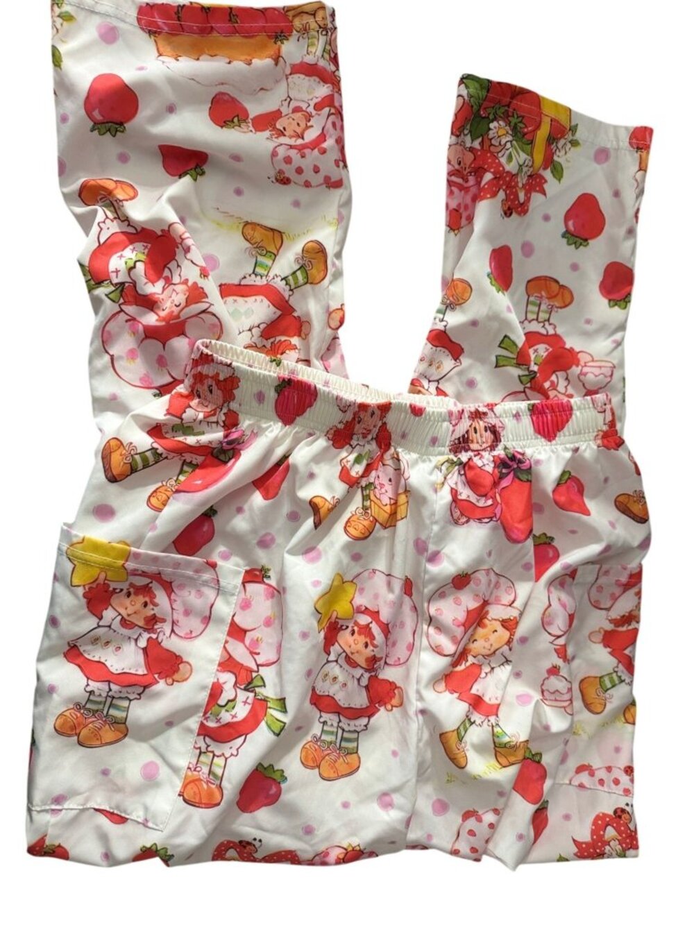 Strawberry Shortcake Medium PJ Pants Nylon 2 side pockets